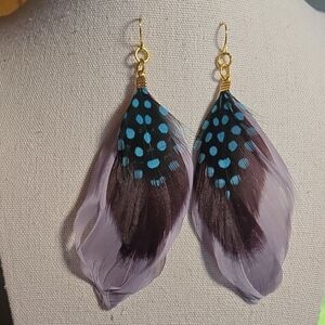 Stephan & Co. Feather Earrings
